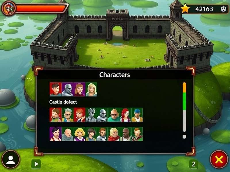 Ponda Castle Siege gameplay screenshot showing castle defense